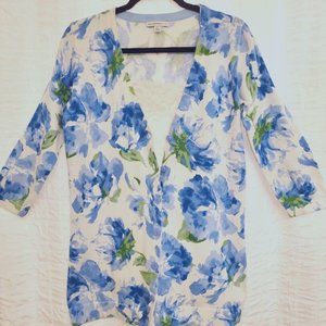 Isaac Mizrahi Floral Print Cardigan -S